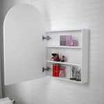 Archie Matte White Shaving Cabinet 600*900